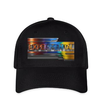 experimental - Flexfit Cap - Schwarz - Vorne