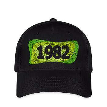 Retro 1982 - Flexfit Cap - Schwarz - Vorne