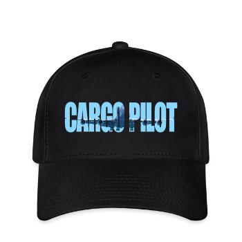 Cargo pilot - Flexfit Cap - Schwarz - Vorne