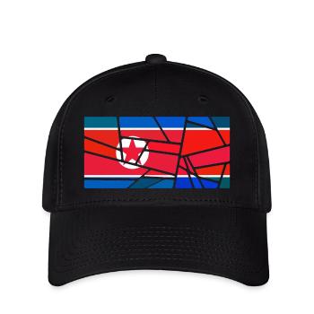 Nordkorea Nordkorea - Flexfit Cap - Schwarz - Vorne