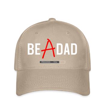 Dad in Process Shirt – Zukünftiger Vater - Flexfit Cap - Khaki - Vorne