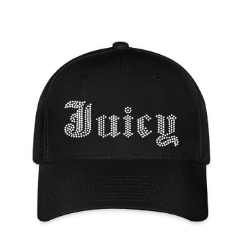 juicy rhinestone design - Flexfit Cap - black - Front
