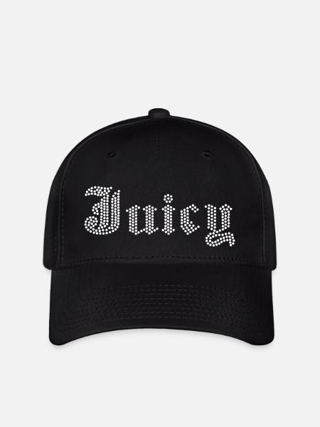 saftiges Strass-Design - Flexfit Cap - Schwarz