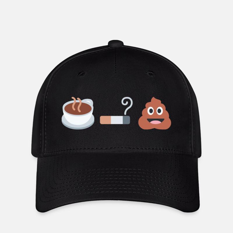 Coffee, cigarette, biscuit - Flexfit Cap - black
