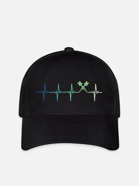 Darts Herzschlag Darts - Flexfit Cap - Schwarz