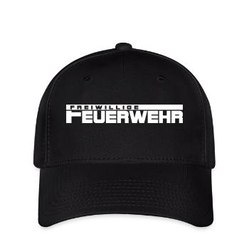 Freiwillige Feuerwehr Schriftzug - Flexfit Cap - Schwarz - Vorne