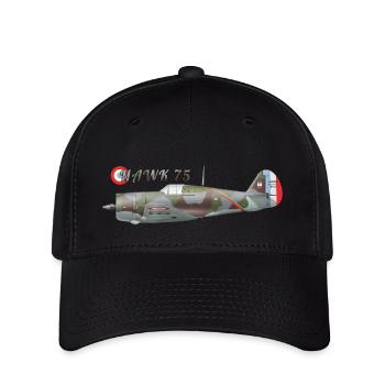 Hawk 75 - Casquette Flexfit - noir - Devant