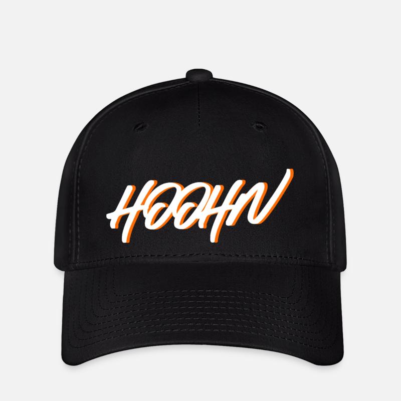 Hooohn 2 farb - Flexfit Cap - Schwarz