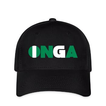 Nigeria - Flexfit Cap - black - Front