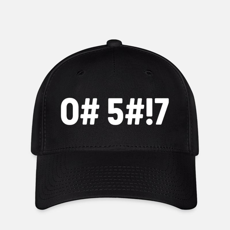 Oh Shit Coded - Flexfit Cap - black
