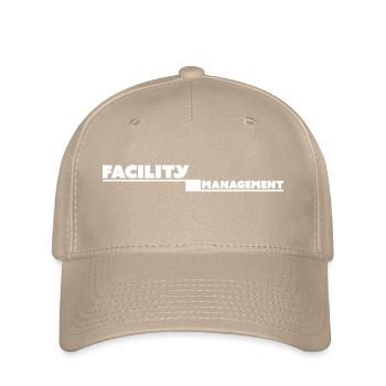 facility management tshirt black - Flexfit Cap - khaki - Front