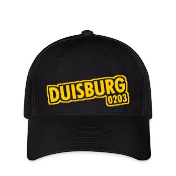 Duisburg - 0203 - Phone Code - NRW - Ruhrpott - Flexfit Cap - black - Front