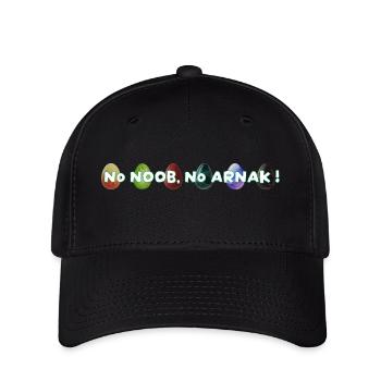 No Noob no arnak ! - Casquette Flexfit - noir - Devant