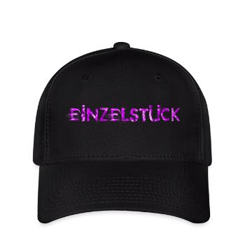 Einzelstück lila - Flexfit Cap - Schwarz - Vorne