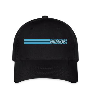 Henrik - Flexfit Cap - Schwarz - Vorne