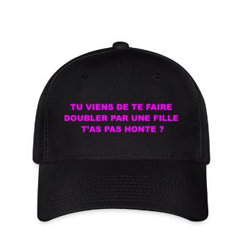 Sticker Humour Voiture - Casquette Flexfit - noir - Devant
