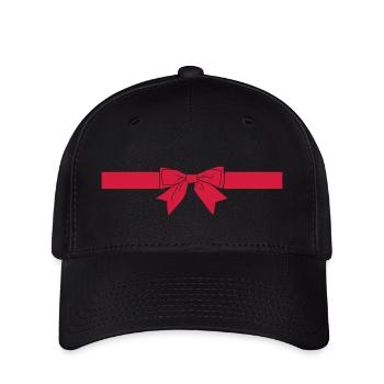 Schleife - Flexfit Cap - Schwarz - Vorne