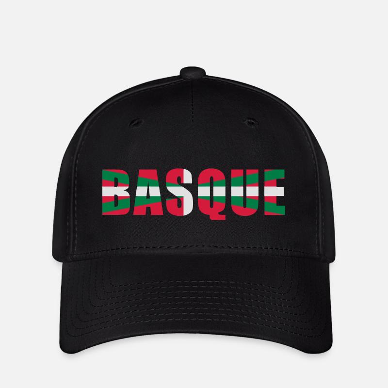 Basque Drapeau 2 - Casquette Flexfit - noir