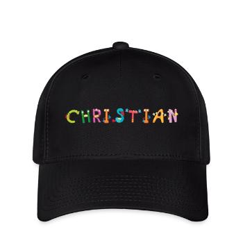 Christian - Flexfit Cap - Schwarz - Vorne