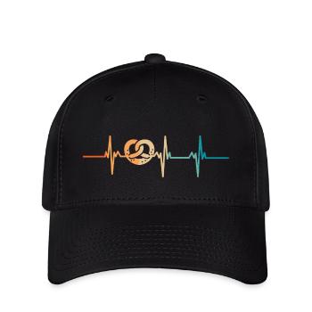 Herzschlag der Brezel - Flexfit Cap - Schwarz - Vorne
