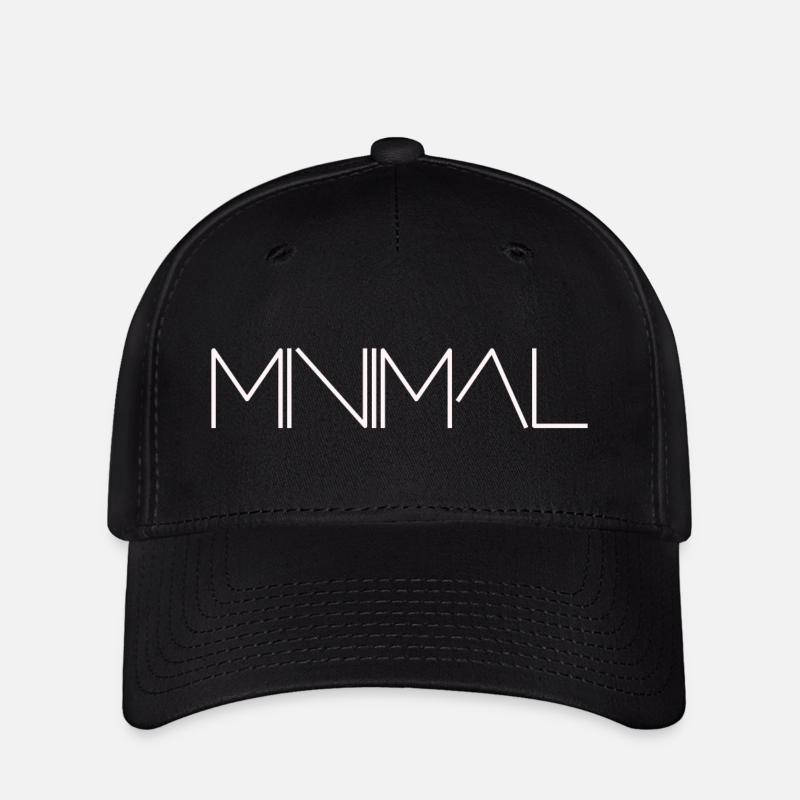 minimal - Flexfit Cap - black