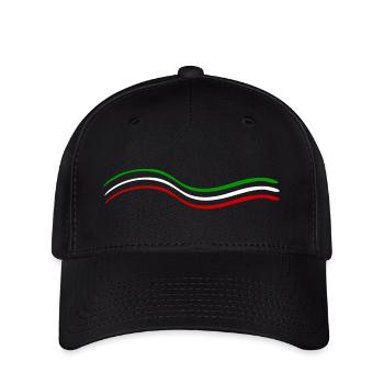 Vert Blanc Rouge - Casquette Flexfit - noir - Devant