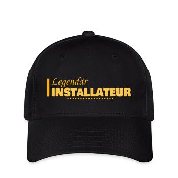 Beruf Installateur - Flexfit Cap - Schwarz - Vorne