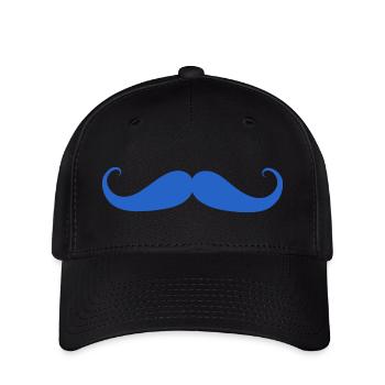 Prostate Cancer Awareness Moustache - Flexfit Cap - black - Front