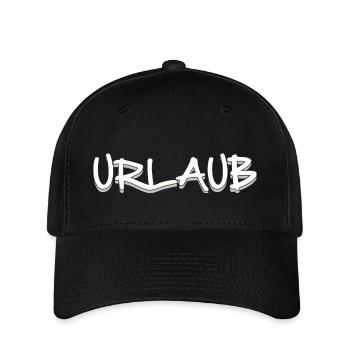 URLAUB - Flexfit Cap - Schwarz - Vorne