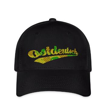 East German Camo Logo - Flexfit Cap - black - Front