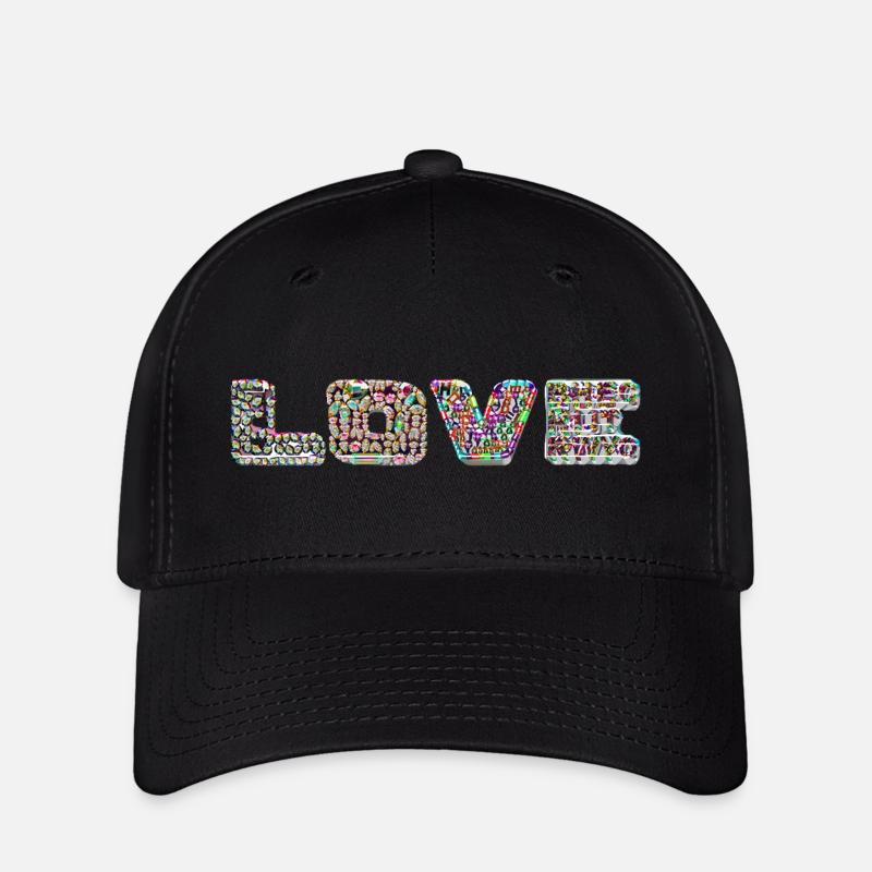 Amour - Casquette Flexfit - noir