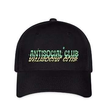 Asozialer Club - Flexfit Cap - Schwarz - Vorne
