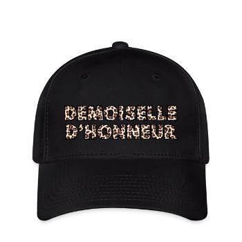 Leopard Brautjungfer - Flexfit Cap - Schwarz - Vorne