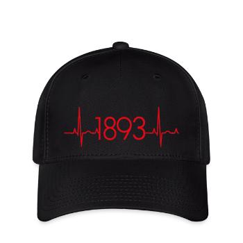 1893 Herzschlag Stuttgart Fußball - Flexfit Cap - Schwarz - Vorne