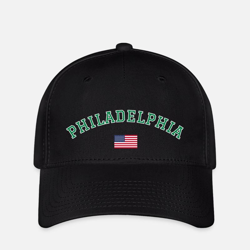 Philadelphia Amerika USA - Flexfit Cap - Schwarz