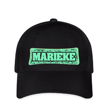 Nom de naissance : Marieke - Casquette Flexfit - noir - Devant