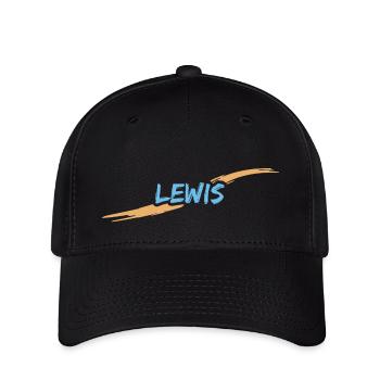 Geschenk für Lewis - Flexfit Cap - Schwarz - Vorne