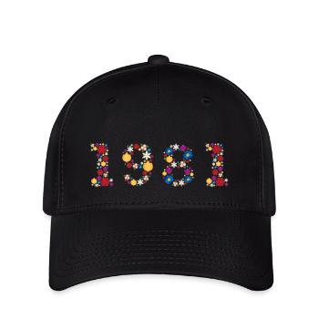 Fleurs 1981 - Casquette Flexfit - noir - Devant