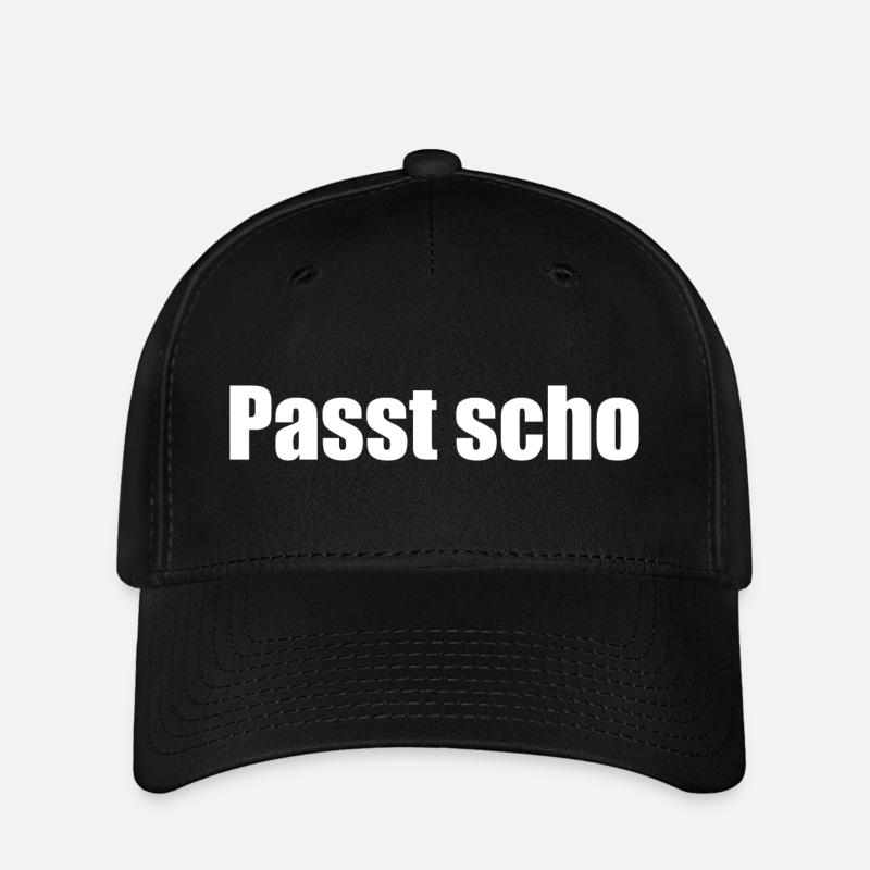 Passt scho - Flexfit Cap - Schwarz