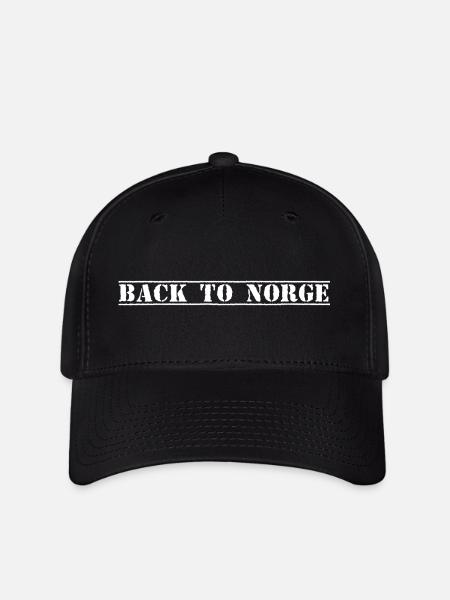 Norge Norway Norwegen - Flexfit Cap - Schwarz