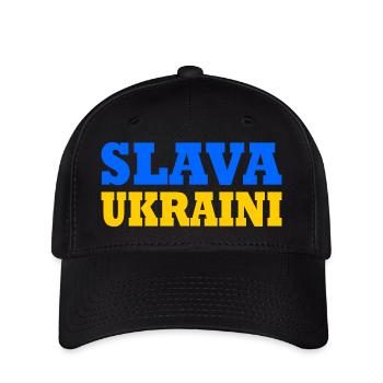 Slava ukraini - Flexfit Cap - Schwarz - Vorne