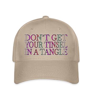birthday christmas jokes dork christmas present - Flexfit Cap - khaki - Front