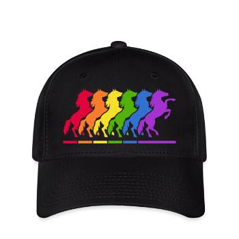 Équitation Équitation Amour Équitation Leçon Écurie - Casquette Flexfit - noir - Devant