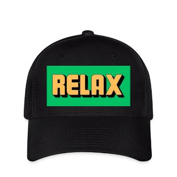 Relax! - Flexfit Cap - Schwarz - Vorne
