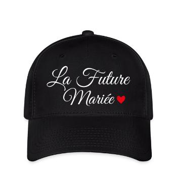 La future mariée - Casquette Flexfit - noir - Devant