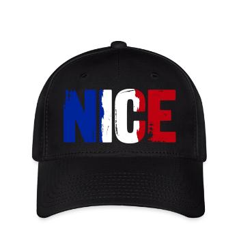 Nizza, Francia, Nizza - Flexfit Cap - nero - Fronte