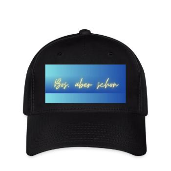 Bös, aber schön - Casquette Flexfit - noir - Devant