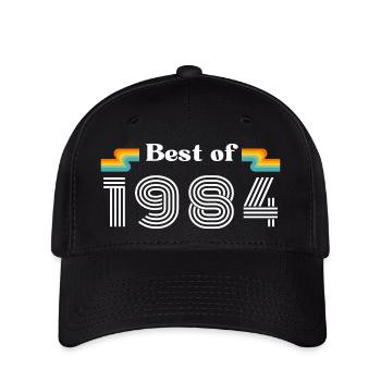 Le meilleur de 1984 Chemise d’anniversaire vintage rétro - Casquette Flexfit - noir - Devant
