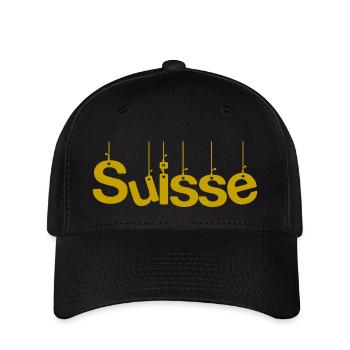 SWITZERLAND. COUNTRY. GENEVA. SWITZERLAND. HUMOR. COUNTRY. DRAPEA - Flexfit Cap - black - Front