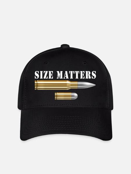 Size matters - Flexfit Cap - Schwarz